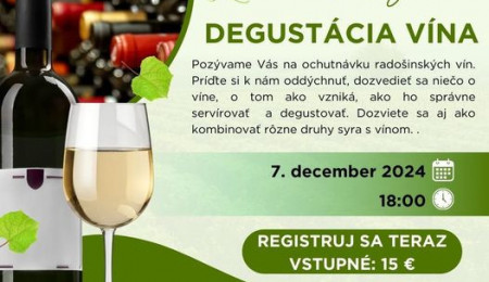 Degustácia radošinských vín